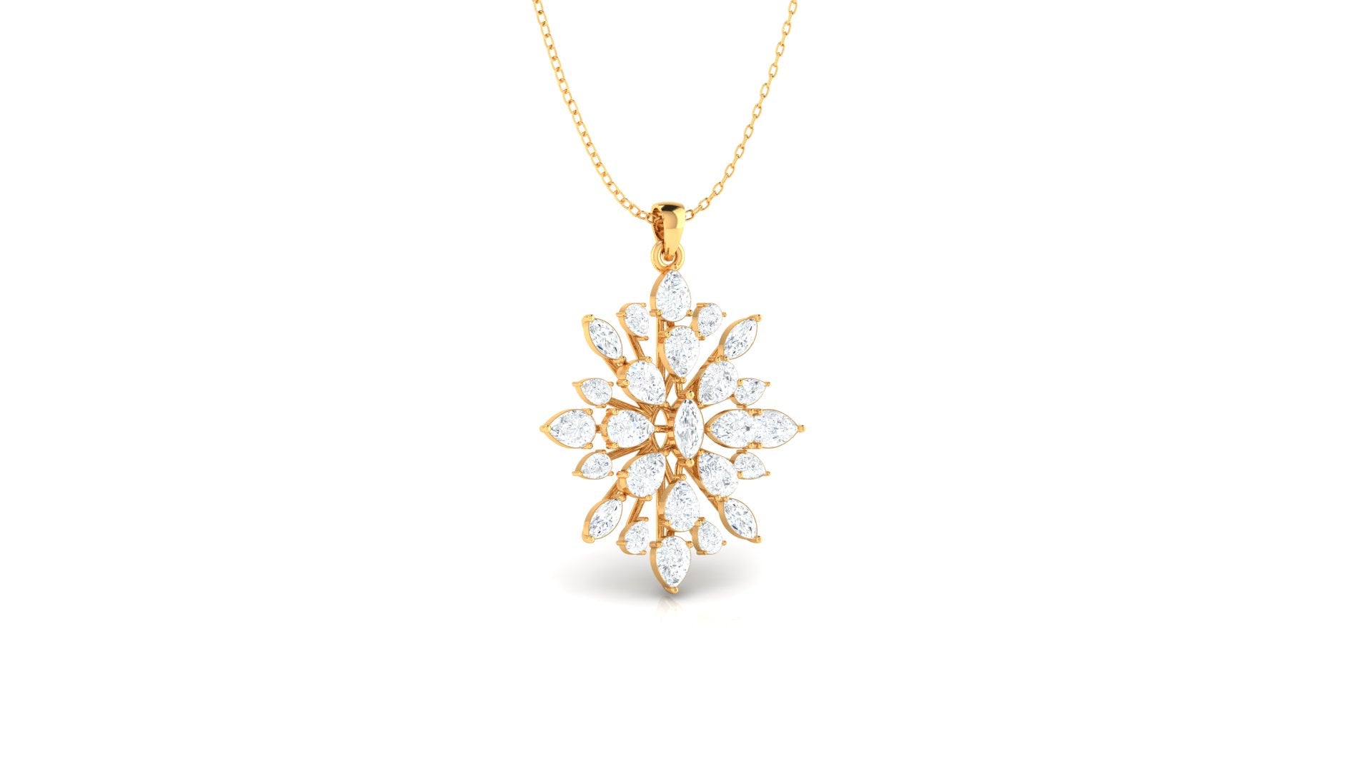 Cubic Zirconia Diamond Pendant (WITHOUT CHAIN)