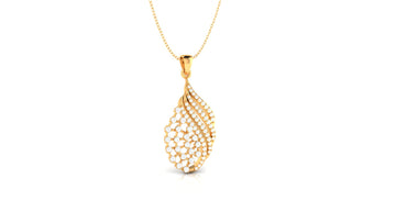 Radiant Wave Diamond Pendant (WITHOUT CHAIN)