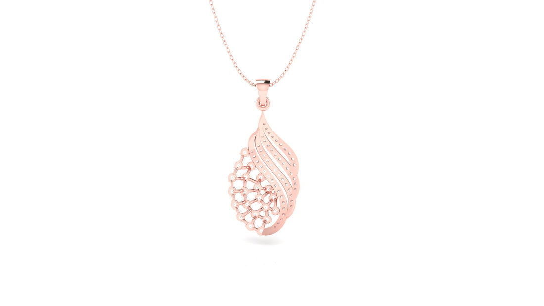 Radiant Wave Diamond Pendant (WITHOUT CHAIN)