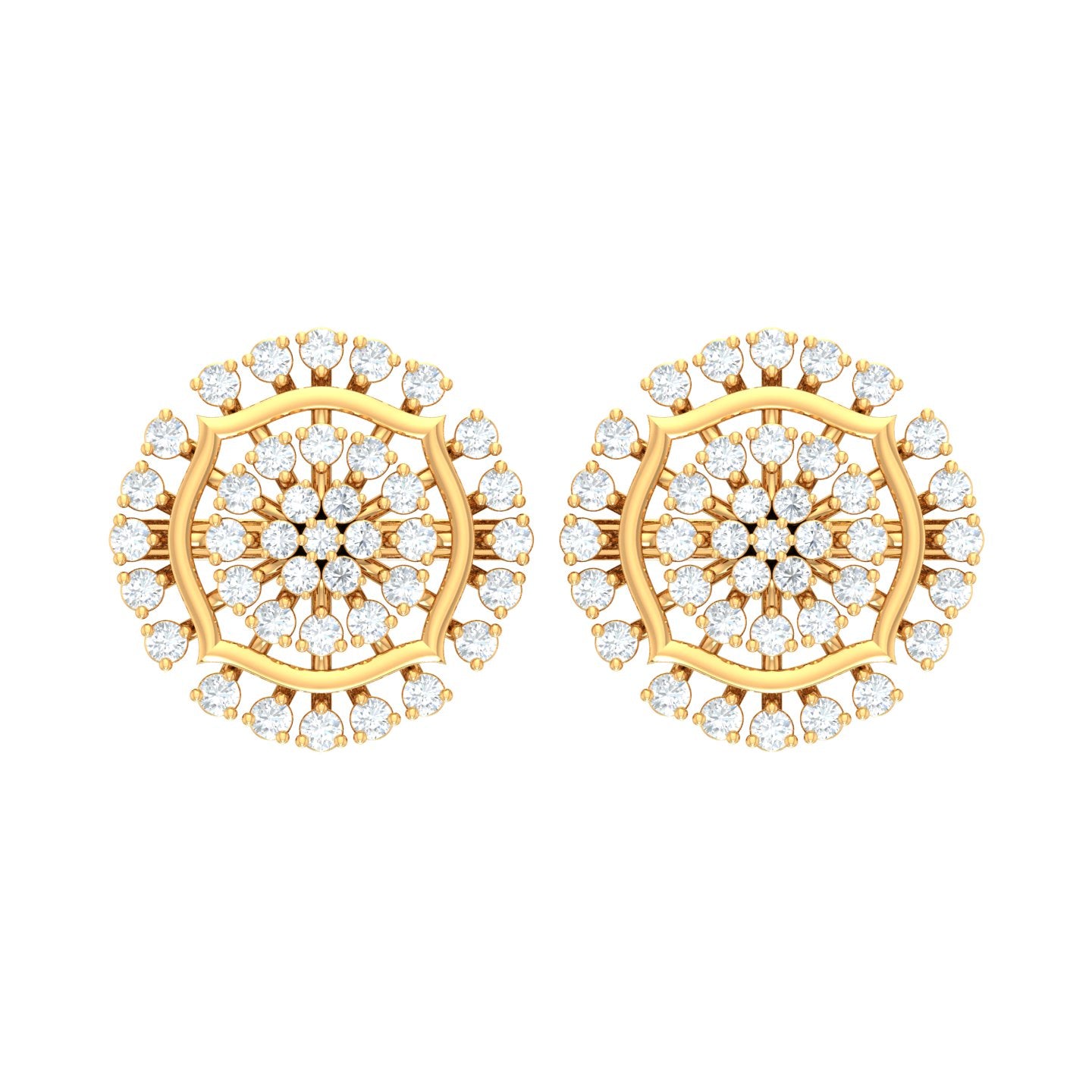 Sparkling Diamond Earrings