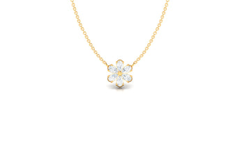 Classic Flower Diamond Pendant (WITHOUT CHAIN)