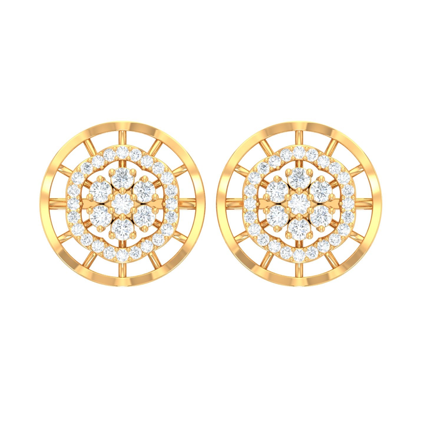 Alecia Heart Diamond Earrings