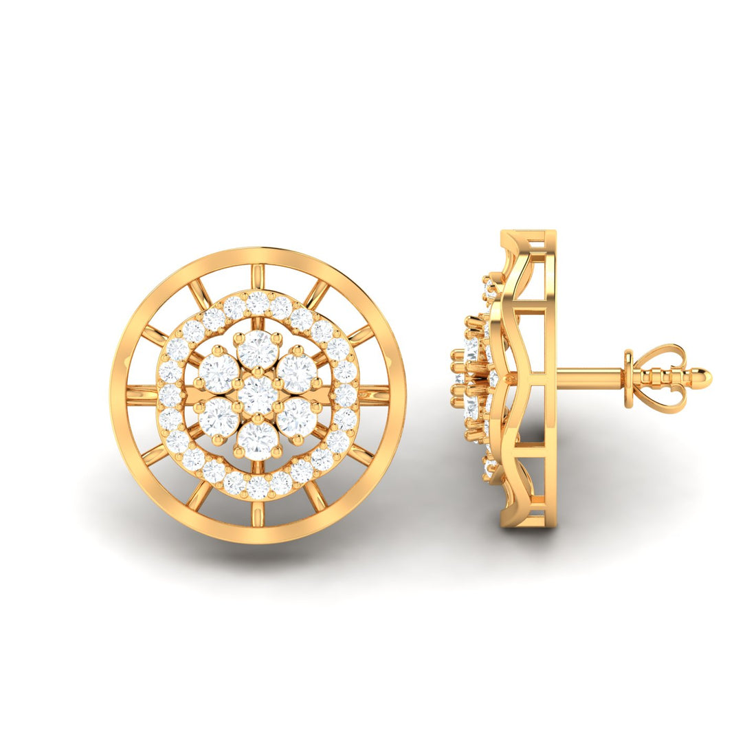 Alecia Heart Diamond Earrings