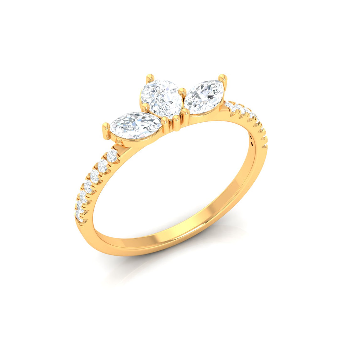 Radiant Unity Round & Pear Ring