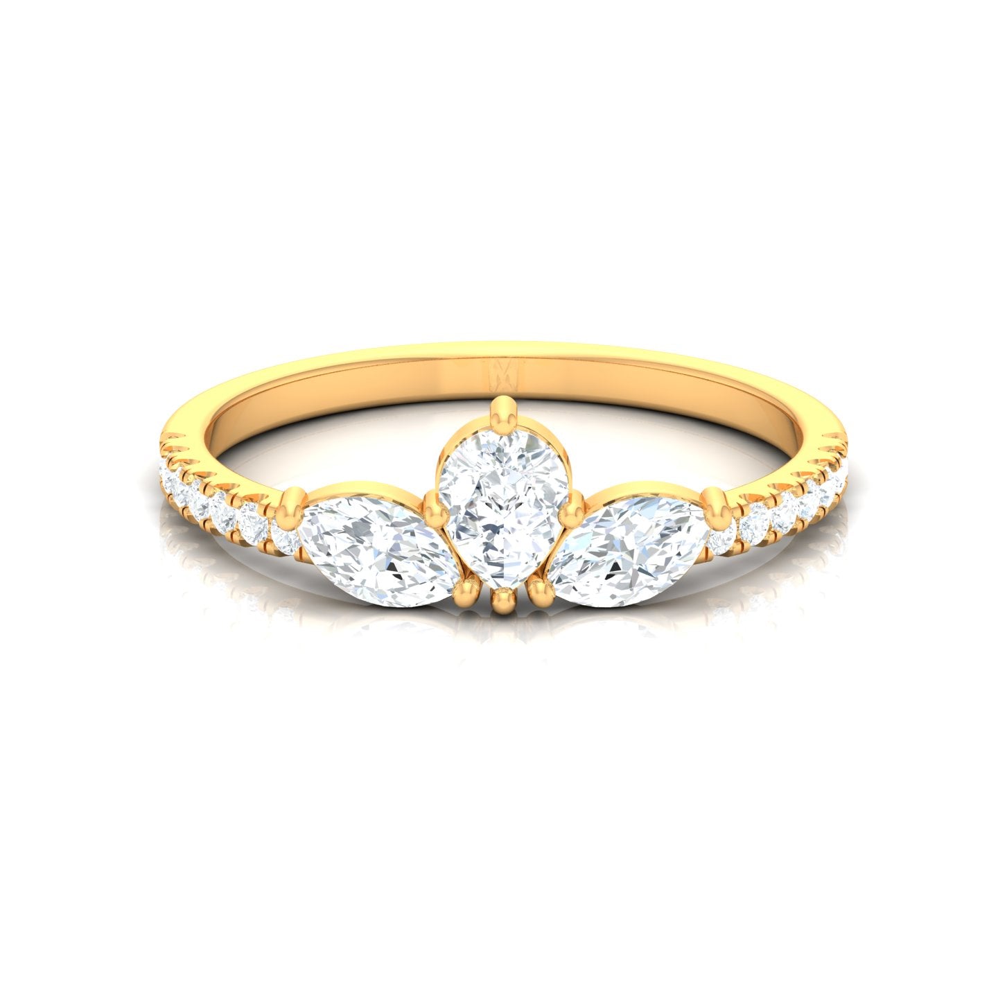 Radiant Unity Round & Pear Ring