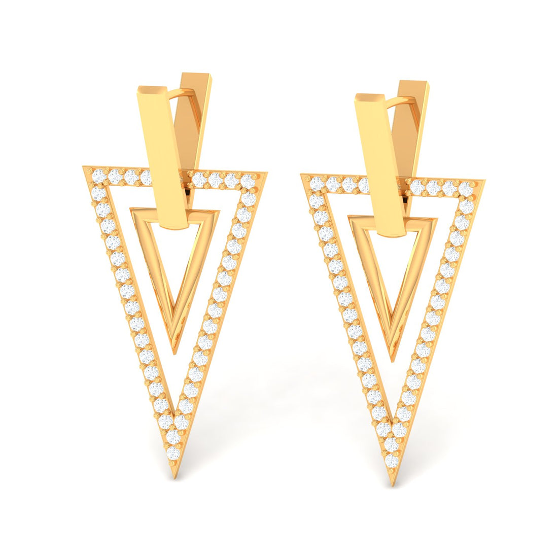 Captivating Contemporary Diamond Stud Earrings