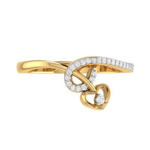 LR01295 RIVERSE DIAMOND RING