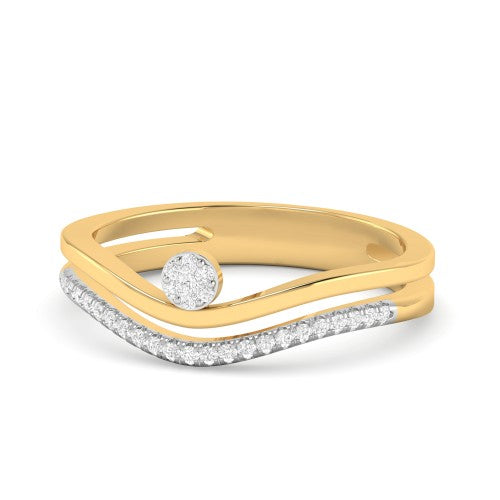 LR2612 WAVES DIAMOND RING