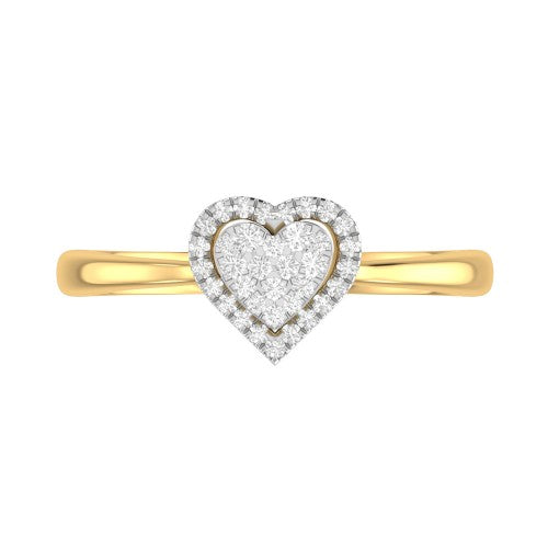 LR02792 HEART DIAMOND RING