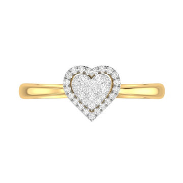 LR02792 HEART DIAMOND RING